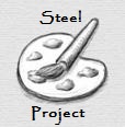 Steel holland lop project button
